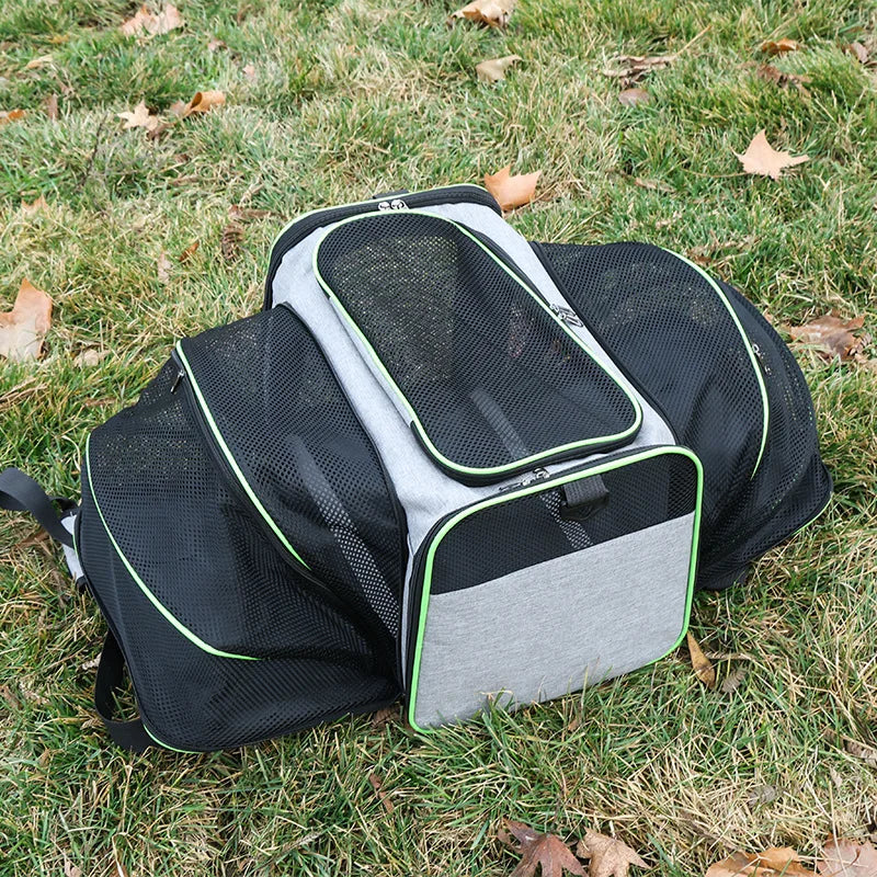 Pet Carrier Bag Foldable Small Dog Charter Carrying Cat Out Bag Expansion Pet Bag Mesh Breathable Expansion Foldable Handheld C - Majestic Pet Kingdom