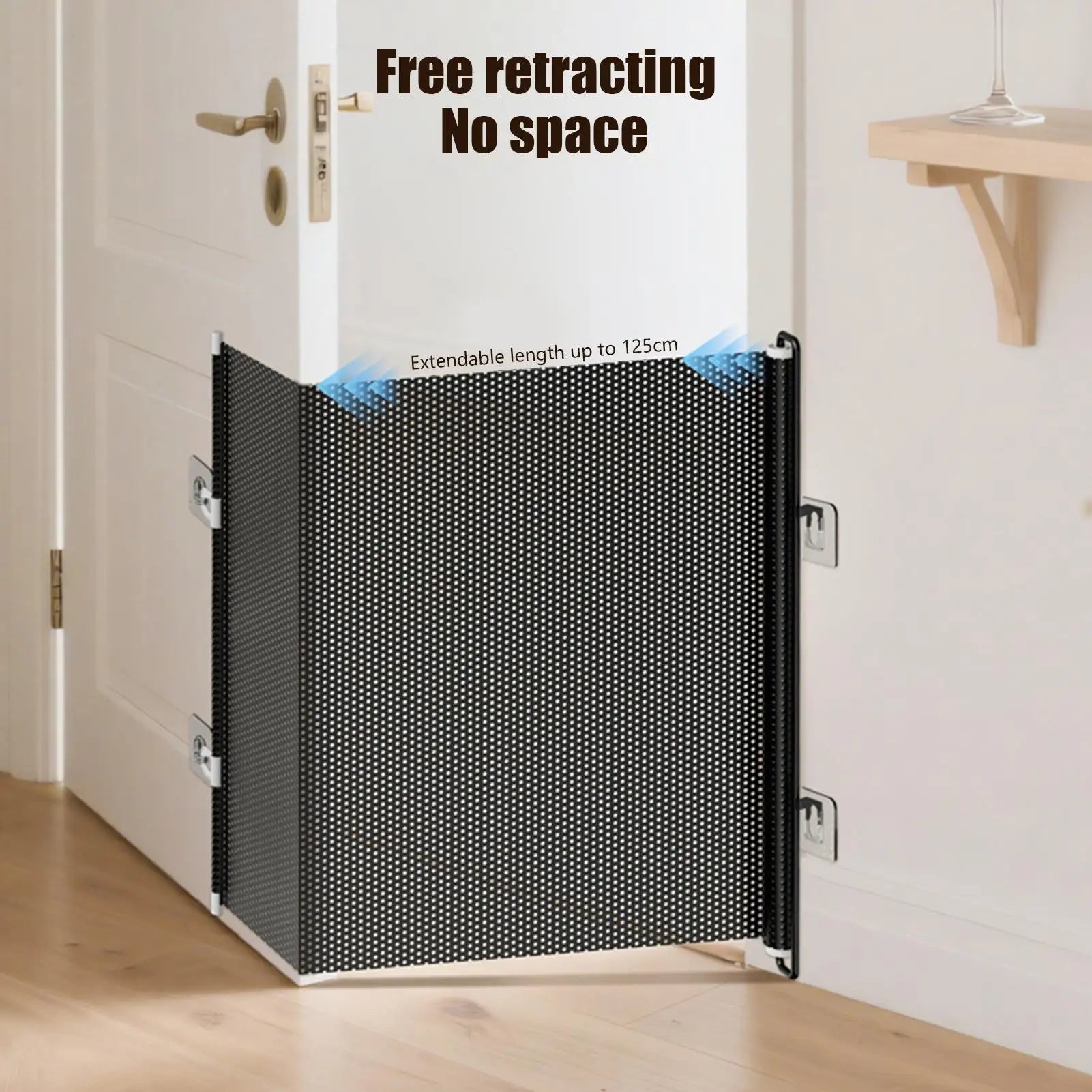 Dog Gate Mesh Folding Network Enclosure Safety Barrier Stair Fence