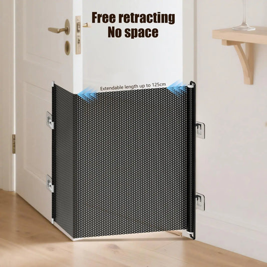 Dog Gate Mesh Folding Network Enclosure Safety Barrier Stair Fence | Purrfect Pet Kingdom