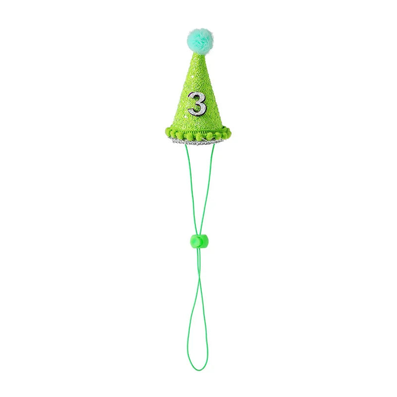 Funny Pet Party Hat | Dog Cat Birthday Cap for Small Pets
