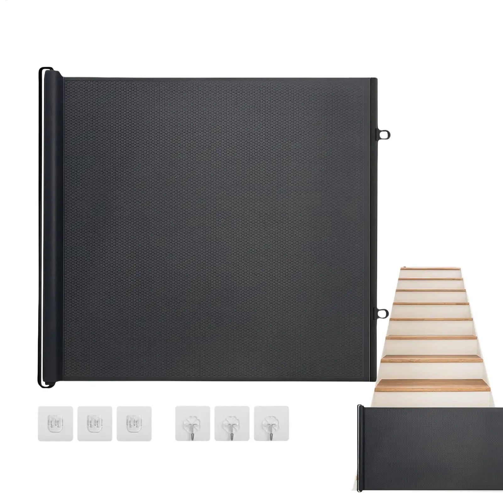 Dog Gate No Drilling Retractable Small Fence Dog Stairway Safety Barrier Enclosure for Outdoor Indoor Hallway Staircase Porch - Majestic Pet Kingdom