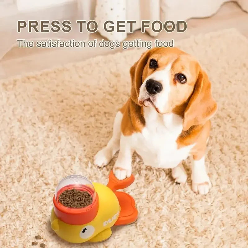 Majestic Pet Kingdom - 2-In-1 Interactive Dog Toy Pet Automatic Food Treat Dispenser Cartoon View 3