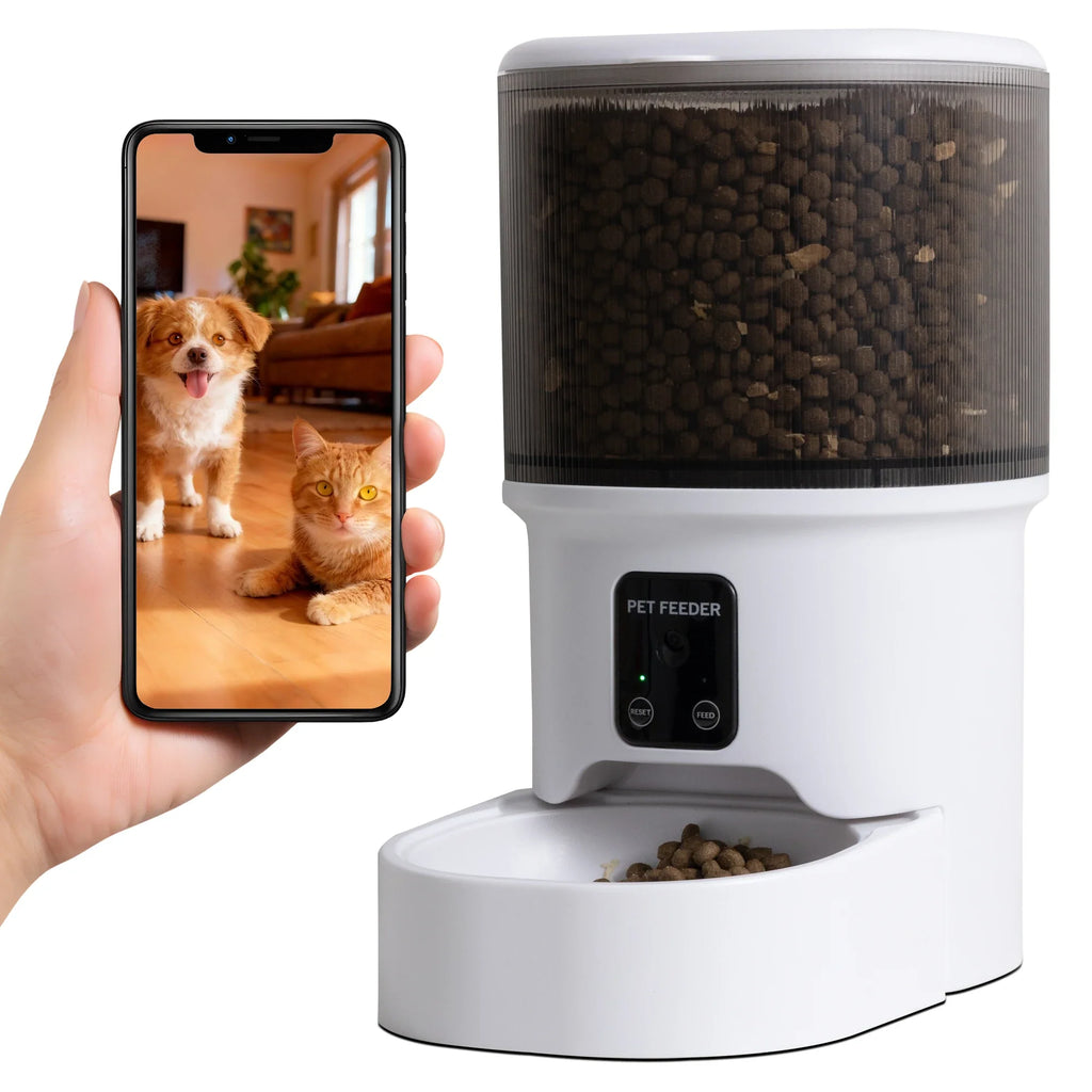 Smart Pet Feeder 4L Automatic Cat Dog Food Dispenser Bowl - Majestic Pet Kingdom