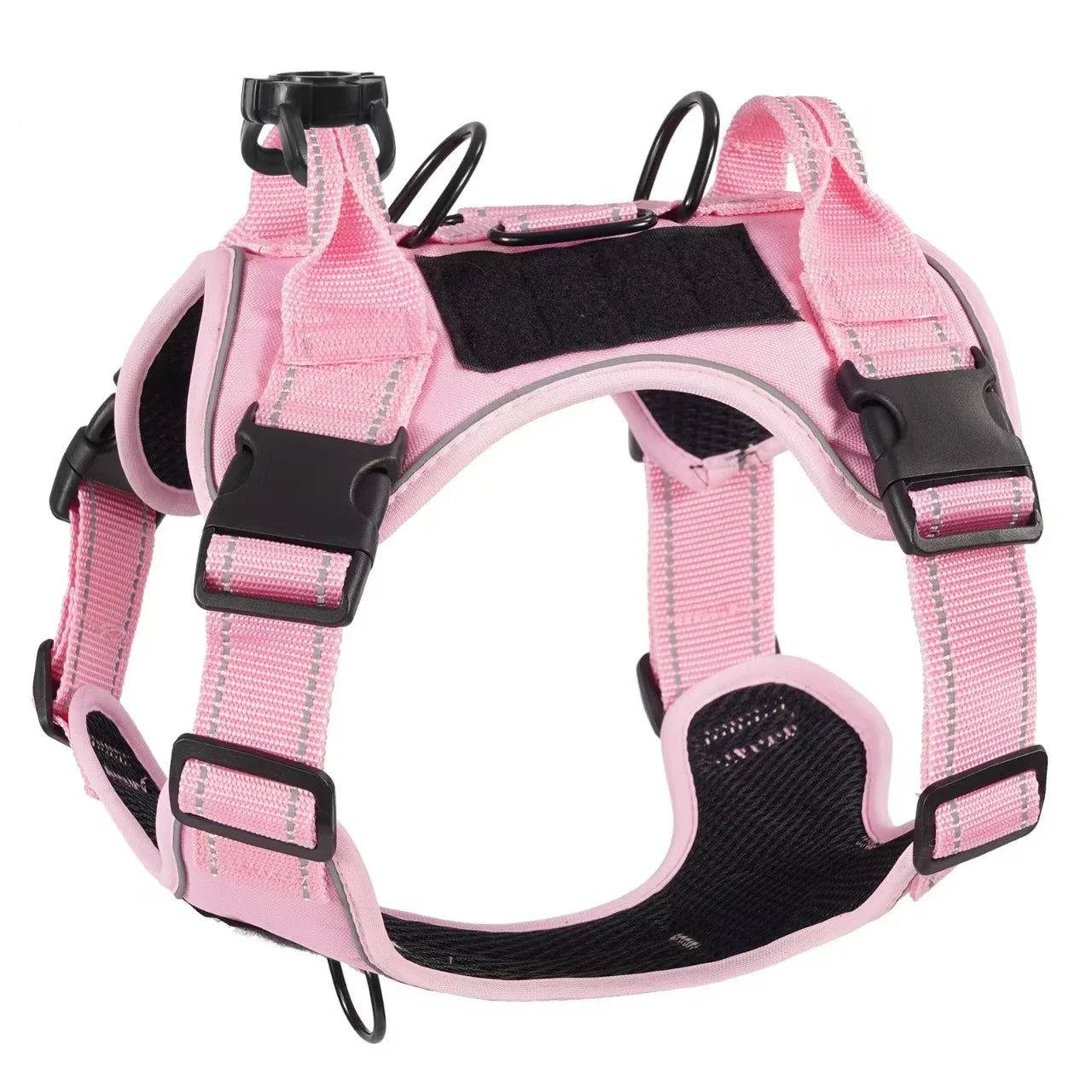 No Pull Dog Harness with Locator Silicone Protective Cover Anti slip Adjustable Pet Chest Harness for Medium & Large Dogs - Majestic Pet Kingdom