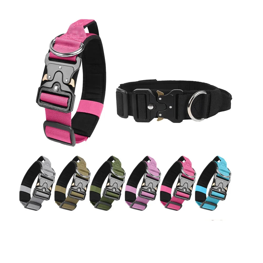 Tactical Dogs Collars with Handle Heavy Duty Military Dog Collar for | Majestic Pet Kingdom™