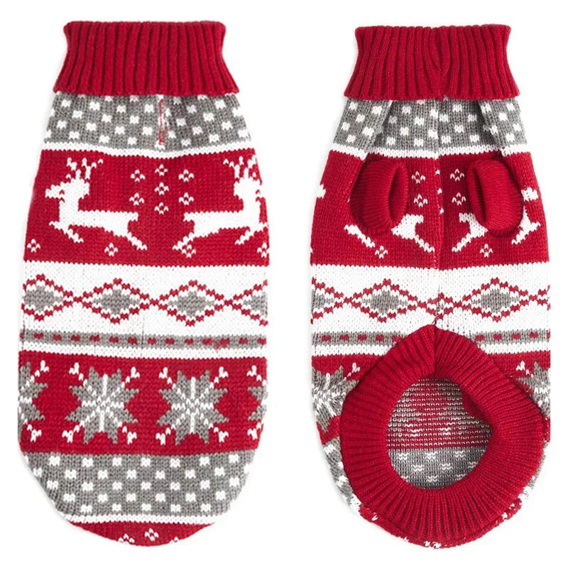 Christmas Cat Sweater Winter Warm Pet Costume for Cats Kedi katten Sphynx Clothing Mascotas Clothes for Dog Animals ropa de gato - Majestic Pet Kingdom