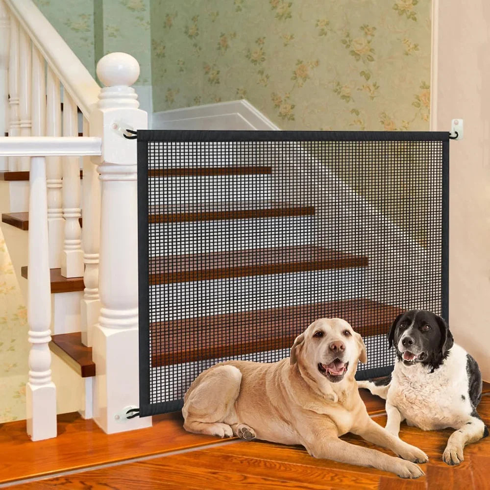 Dog Fence Dog Gate Ingenious Mesh For Indoor and Outdoor Safe Pet Dog | Majestic Pet Kingdom™