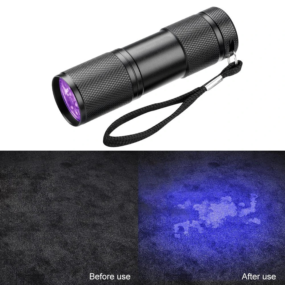 395nm UV Black Light Flashlight | Pet Urine Detector for Dog Stains and Bed Bugs