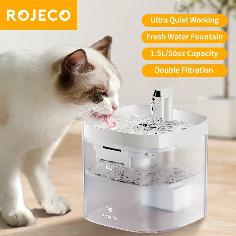 ROJECO Smart Cat Water Fountain Automatic Pet Water Dispenser For Cats | Majestic Pet Kingdom™