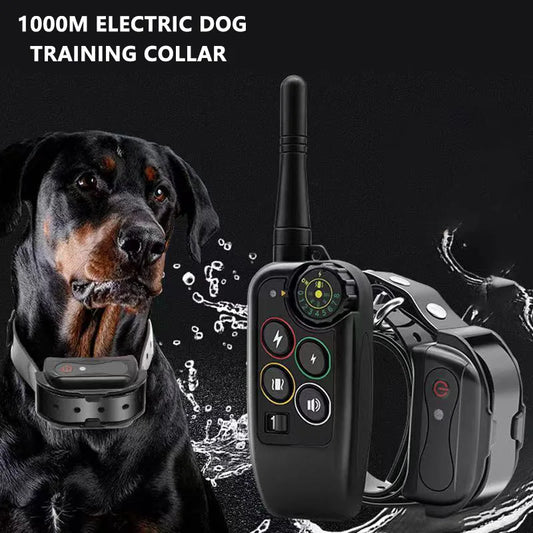 Dog Training Collar 1000m Waterproof Remote Beep Shock Trainer