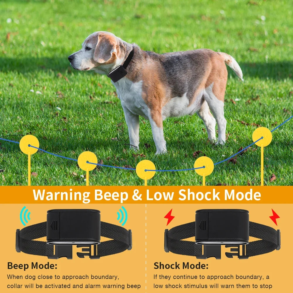 Electronic Dog Fence 1.2 Acres Adjustable Training System