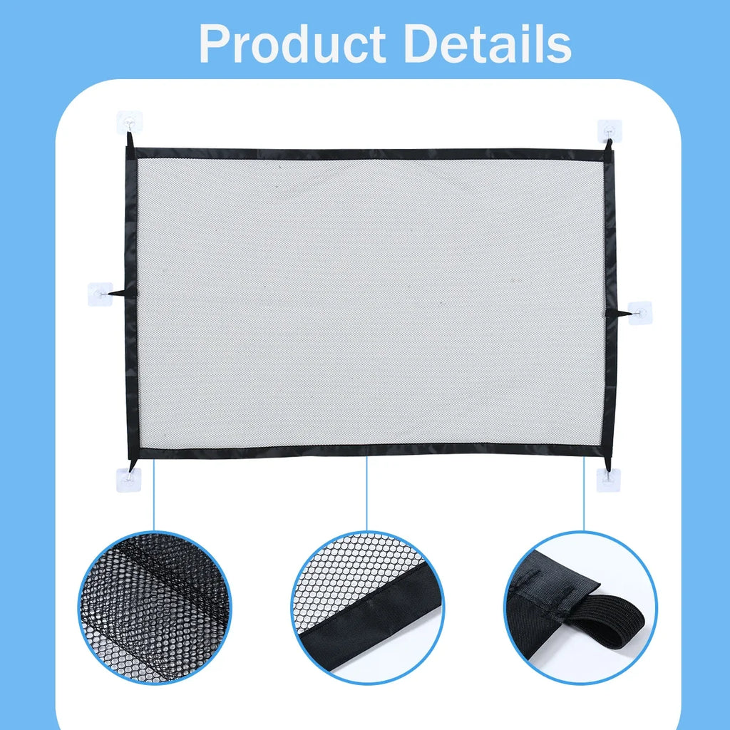 Pet Safety Gate Folding Mesh Barrier Isolated Network Playpen