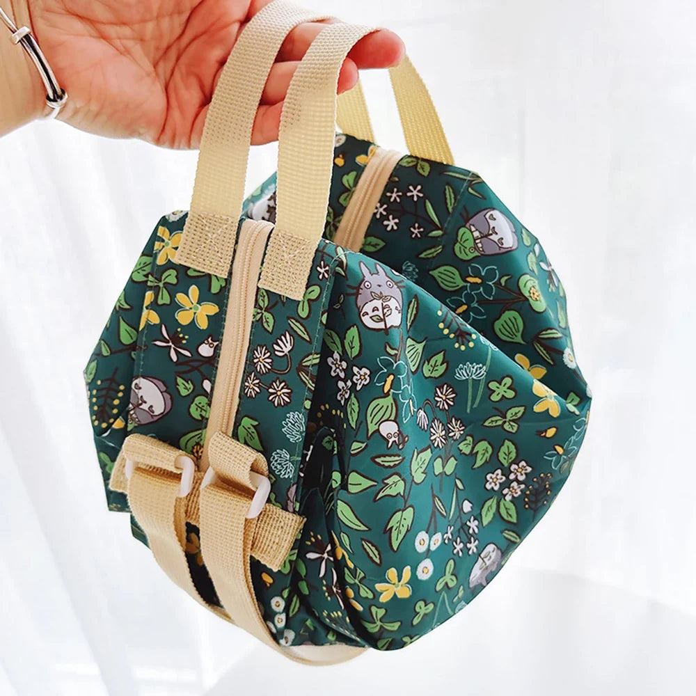 Cartoon Keyboard Foldable Shopping Bag Easy Fold Storage Portable Handbag Crossbody Gift Bag