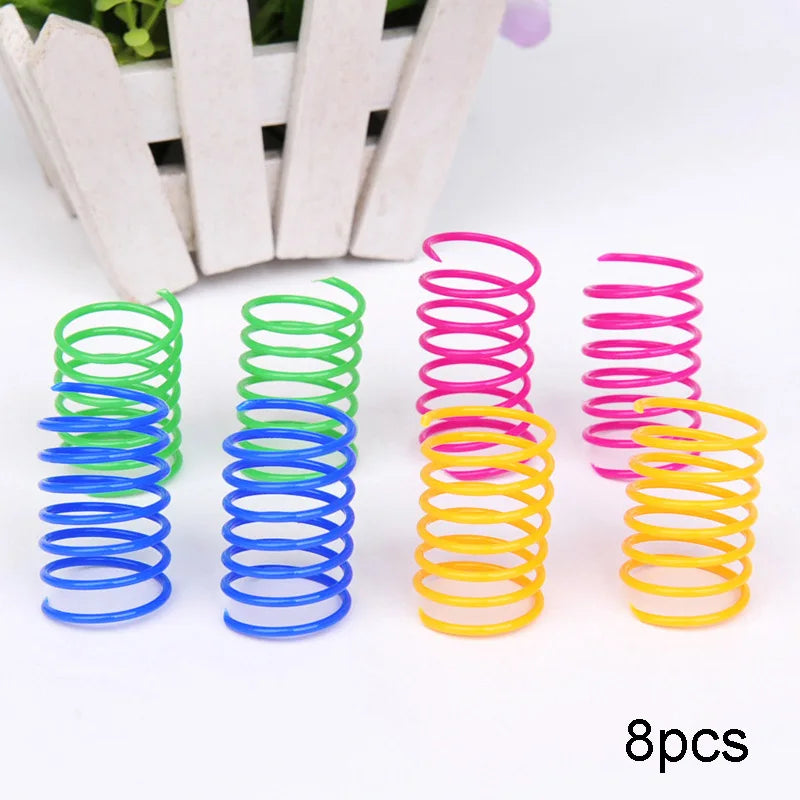 Kitten Coil Spiral Springs Cat Toys Interactive Gauge Cat Spring Toy Colorful Springs Cat Pet Toy Pet Products - Majestic Pet Kingdom