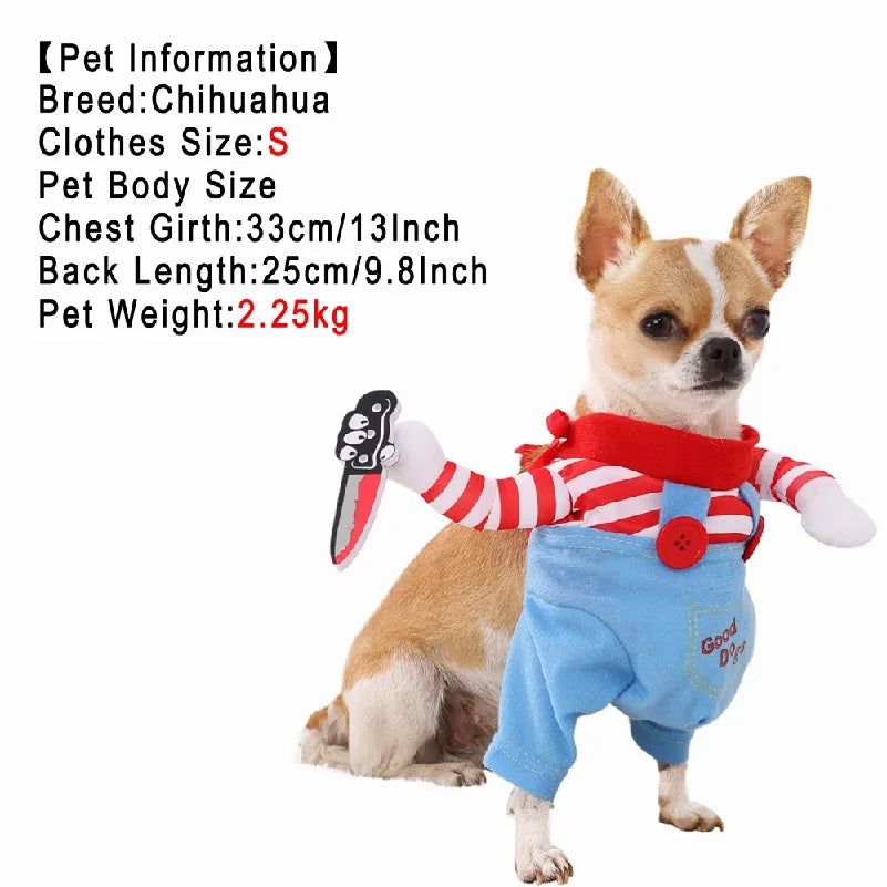 Dog Clothes For Small Medium Dogs Cats Christmas Funny Puppy Dressed Up Cosplay Costumes Chihuahua Yorkshire Pug Pet Clothing - Majestic Pet Kingdom