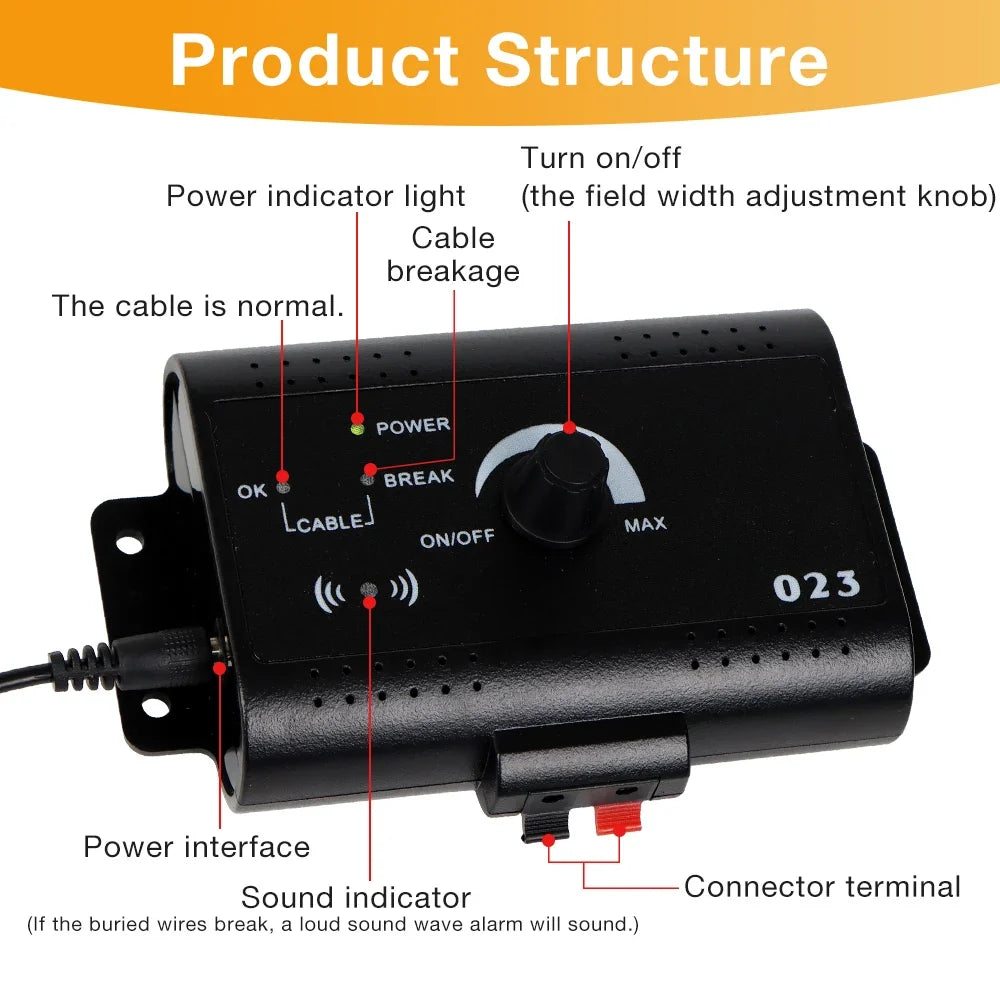 Dog Electric Fence 023 Shock Training Collar System Control