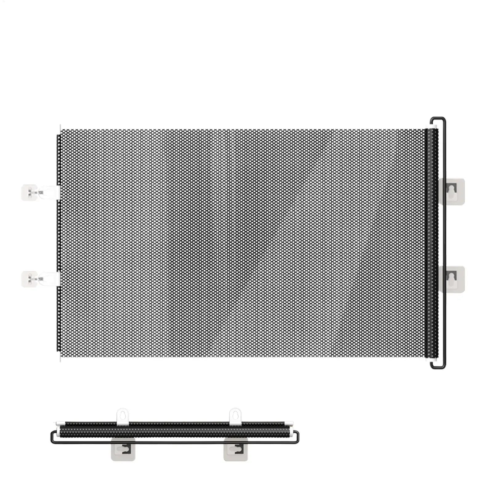 Retractable Barrier Fences Mesh Design Higher Design Mesh Stairs Gate Easy Install Punch-Free Dog Safety Fence Pet Supplies - Majestic Pet Kingdom
