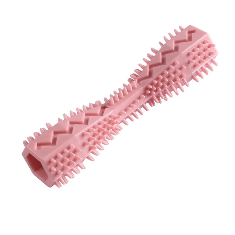 Dog Chew Toy TPR Dental Toothbrush Stick Treat Dispenser Play - Detail Angle 5 | Majestic Pet Kingdom