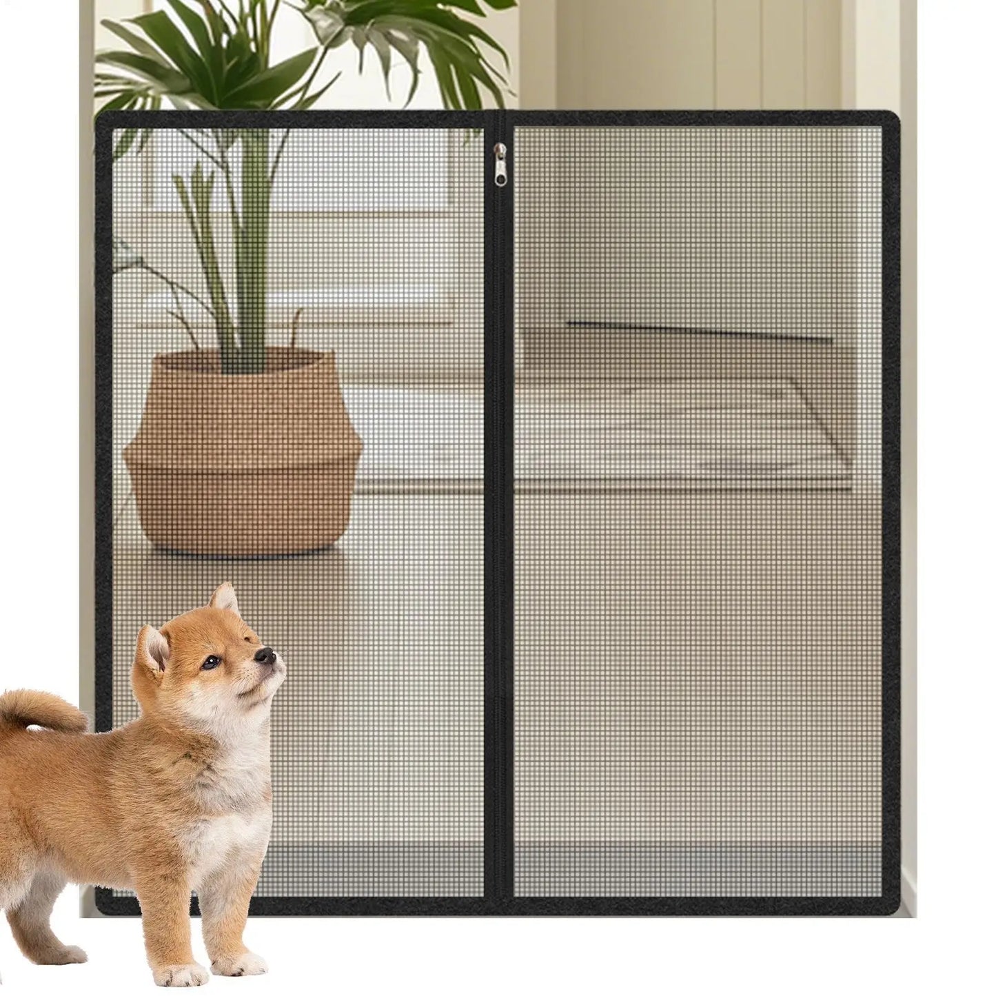 No-drill pet fence, pet stair gate, cat and dog pet gate, es