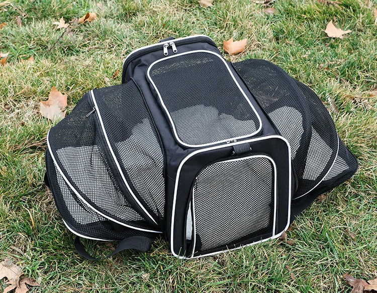 Pet Carrier Bag Foldable Small Dog Charter Carrying Cat Out Bag Expansion Pet Bag Mesh Breathable Expansion Foldable Handheld C - Majestic Pet Kingdom