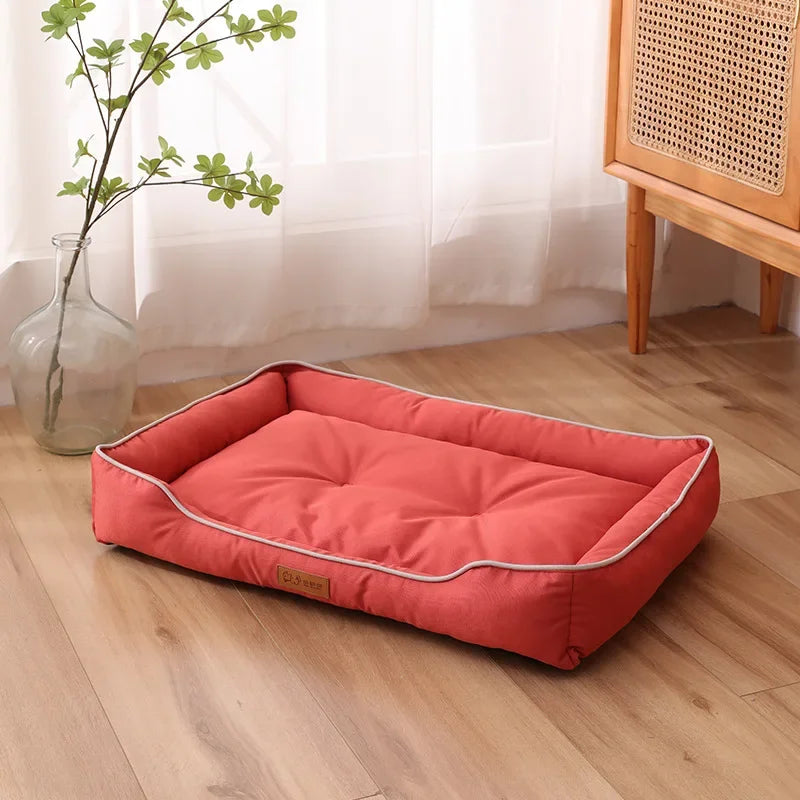 Four Seasons Paw Pet Sofa Dog Beds Waterproof Bottom Soft Fleece Warm Cat Bed House Pet Cushions for Small Medium Large Dogs