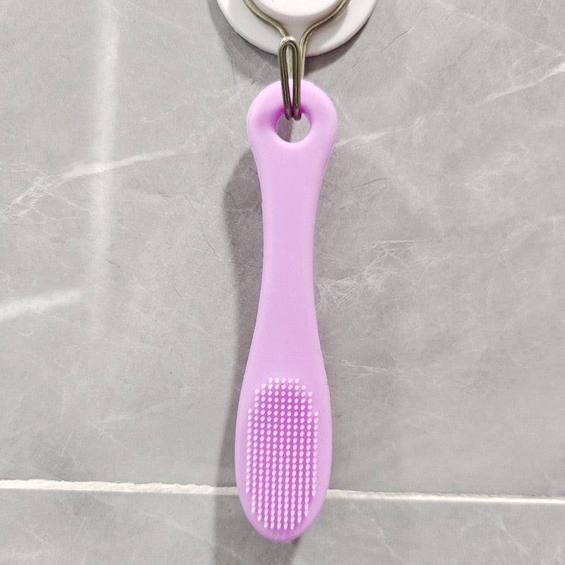 Pet Dental Brush Long Handle Silicone Toothbrush Eye Cleaner