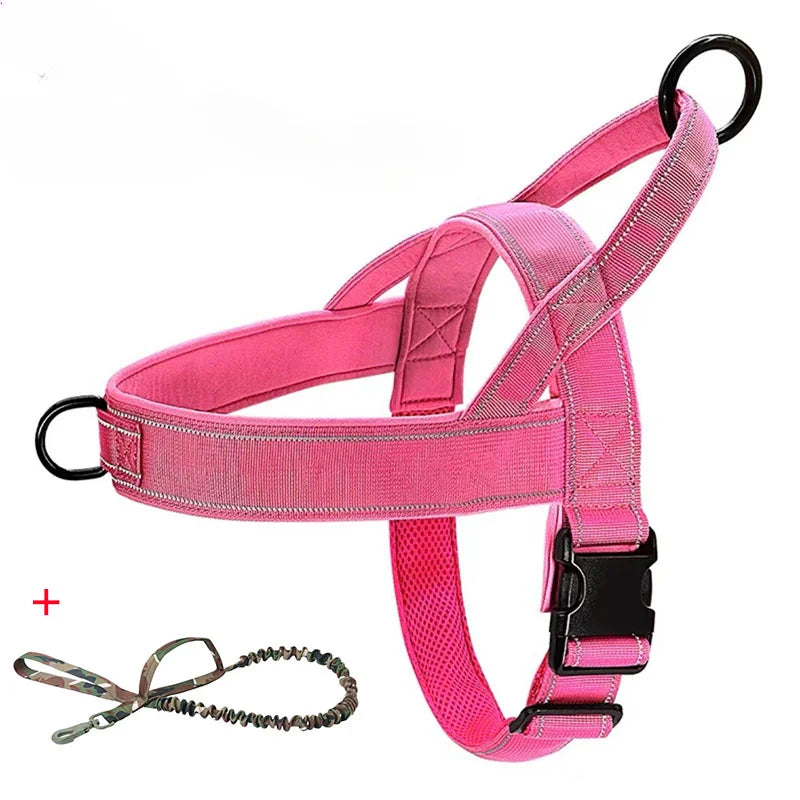 Dog Tactical Vest Nylon Outdoor Water-Repellent Dog Clothing Large and Medium-sized Dog Training Vest Harness Traction - Majestic Pet Kingdom