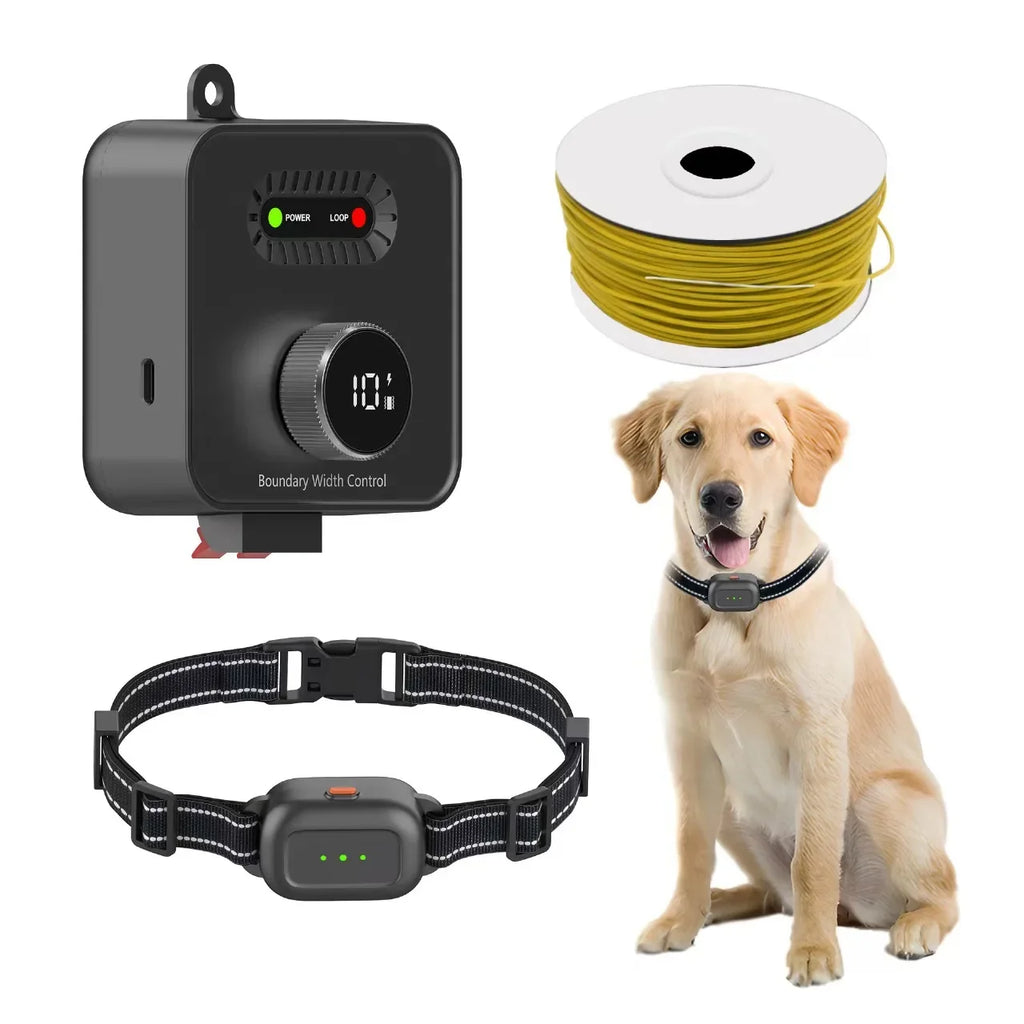 Electric Dog Fence Collar In-Ground Wired System Waterproof