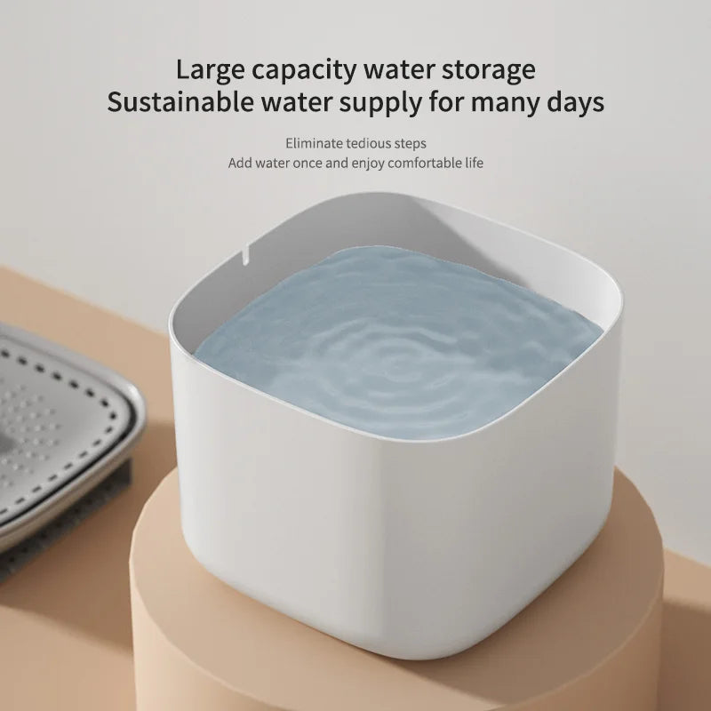 Cat Water Fountain 3L Large Capacity for Pet Water Drinking Bowls Dispenser USB Electric Auto Recirculate Ultra Quiet - Majestic Pet Kingdom