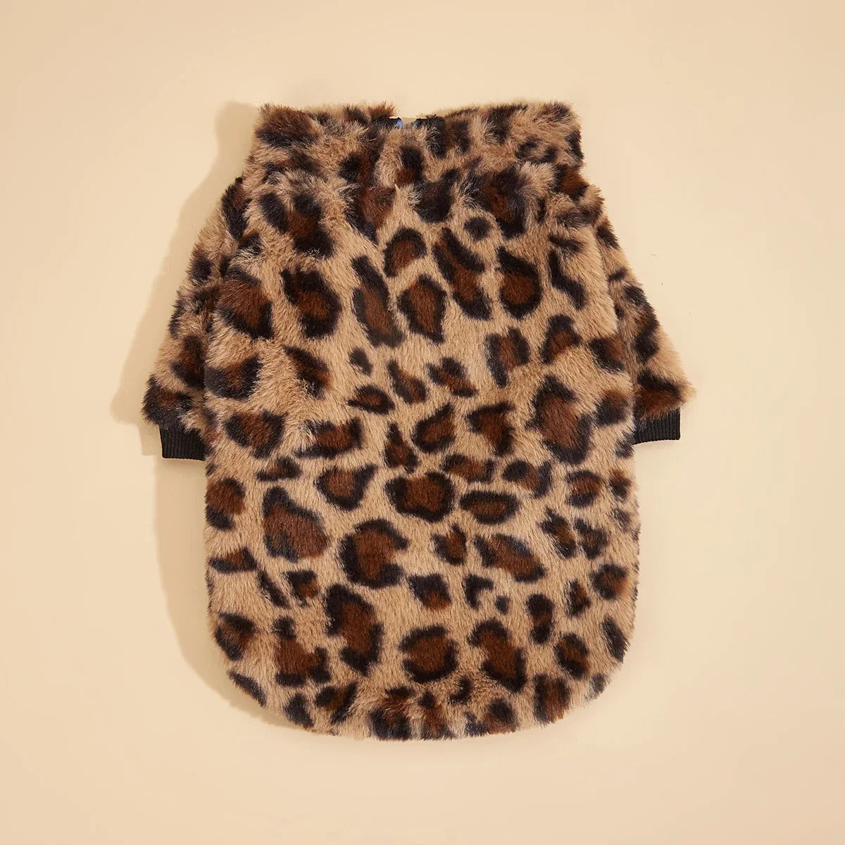 Pet Clothes for Dog Cat Puppy Tank Top Colorful Leopard Fuzzy Coat Sweatshirt Dog Outfits for Small Medium Dog for Autumn Winte - Majestic Pet Kingdom
