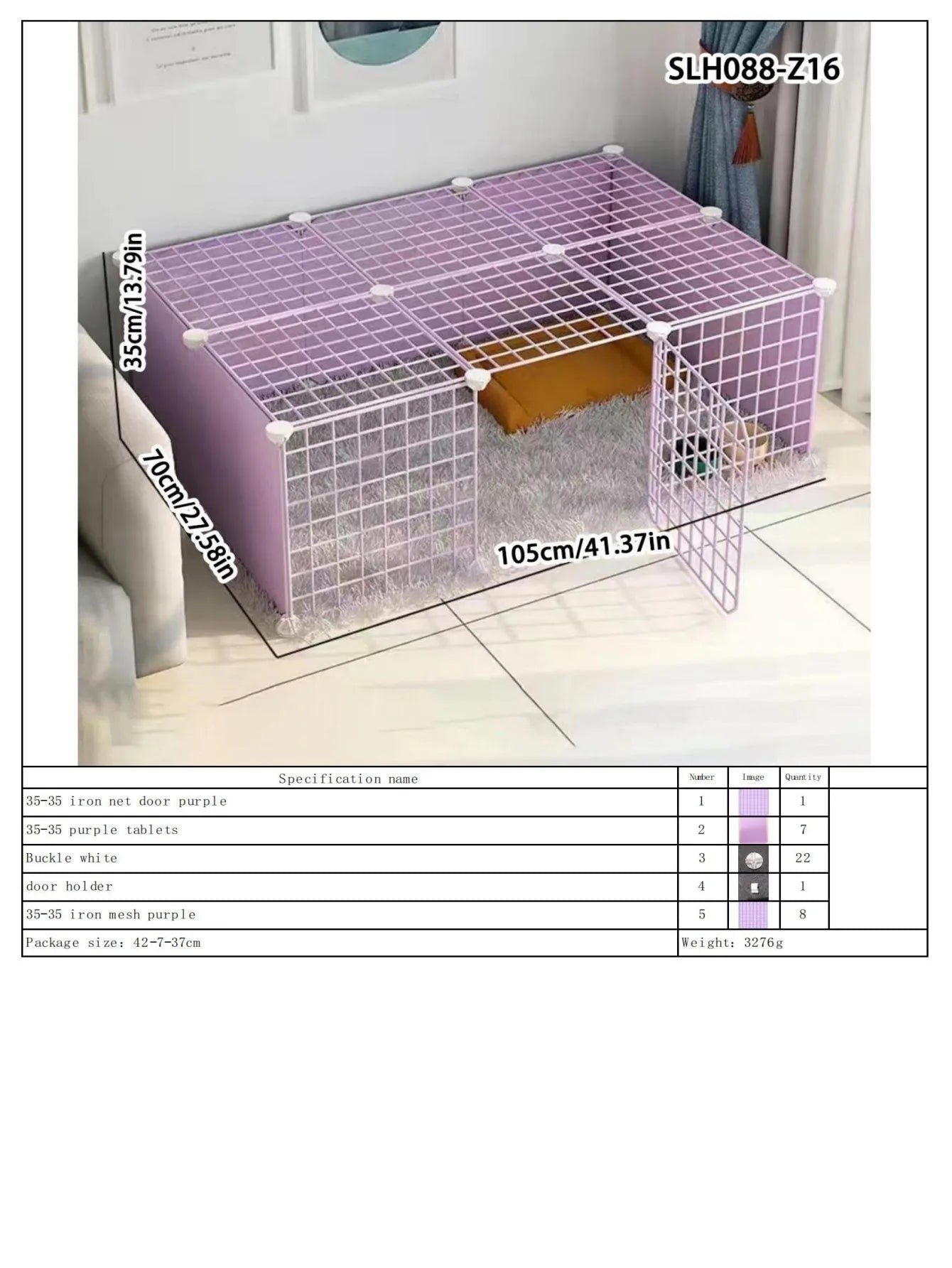 Dog Pet Fence Indoor Isolation Gate Dog Cage Small Dog Iron Guardrail Freely Combinable Cat and Dog Pet Fence - Majestic Pet Kingdom