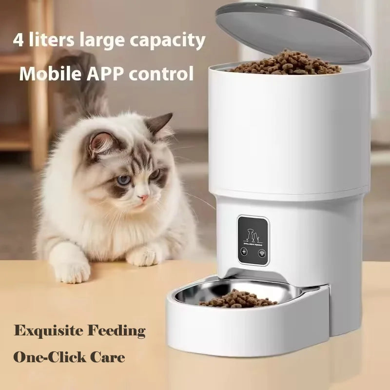 Smart Pet Feeder App Controlled Automatic Cat Dog Food Dispenser - Majestic Pet Kingdom
