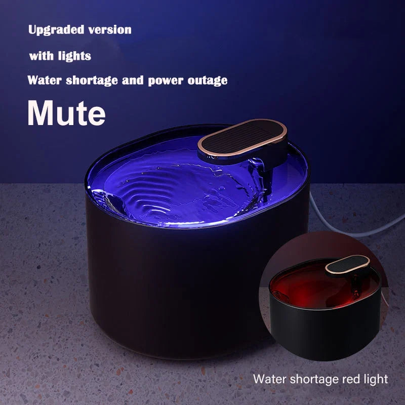 Large Capacity 3L Cat Water Fountain Automatic Recirculate Filtring Pet Fountain USB Electric Mute Cat Drinker Bowl Dispenser - Majestic Pet Kingdom