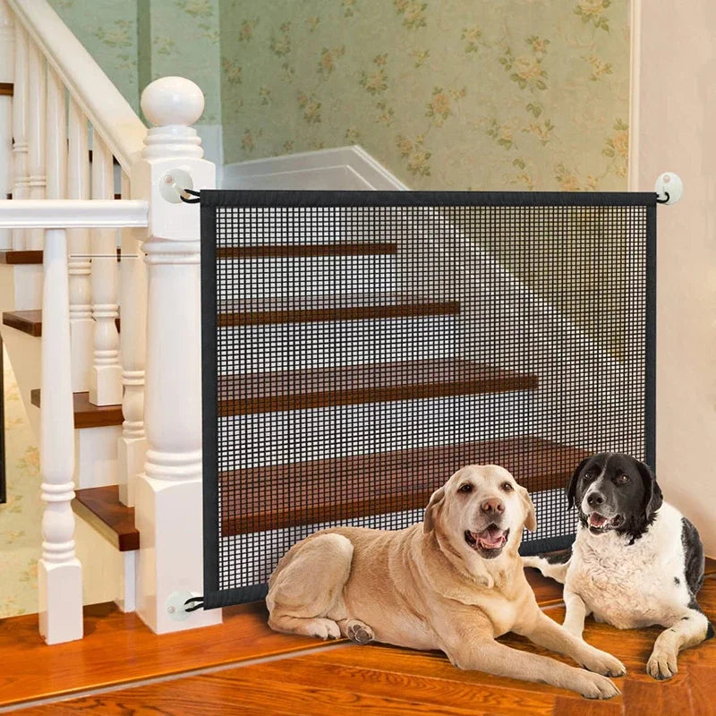 Pet Dog Barrier Fences With 4Pcs Hook Pet Isolated Network Stairs Gate | Majestic Pet Kingdom™