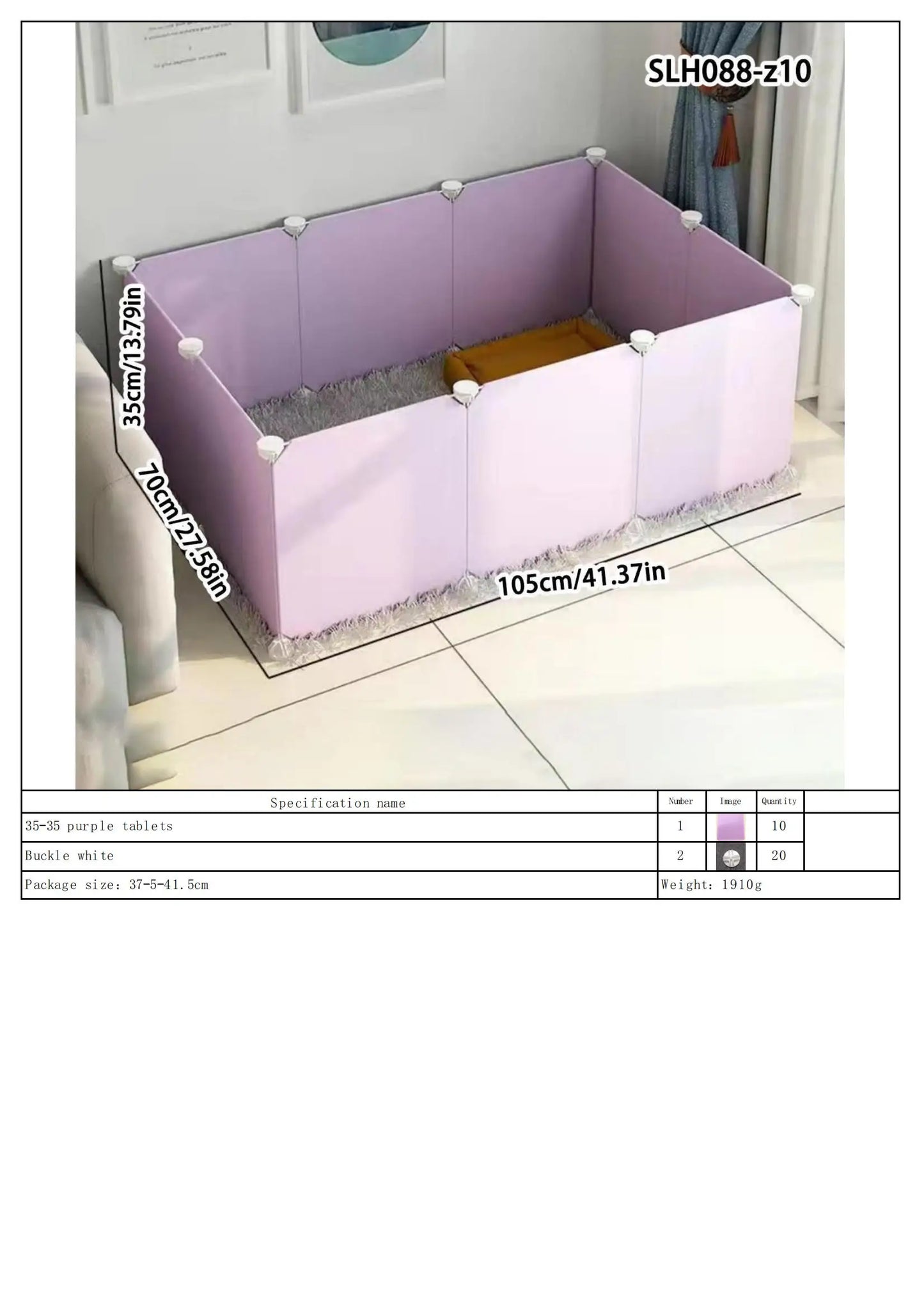 Dog Pet Fence Indoor Isolation Gate Dog Cage Small Dog Iron Guardrail Freely Combinable Cat and Dog Pet Fence | Purrfect Pet Kingdom