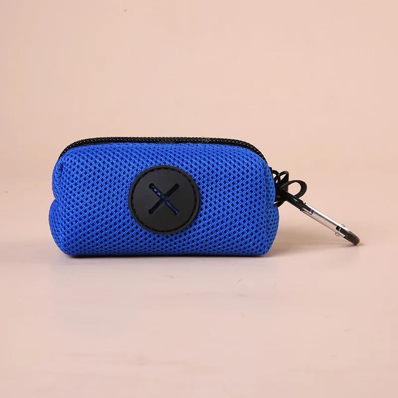 Canvas Dog Poop Bag Holder | Outdoor Pet Waste Bag Dispenser with Carabiner Clip