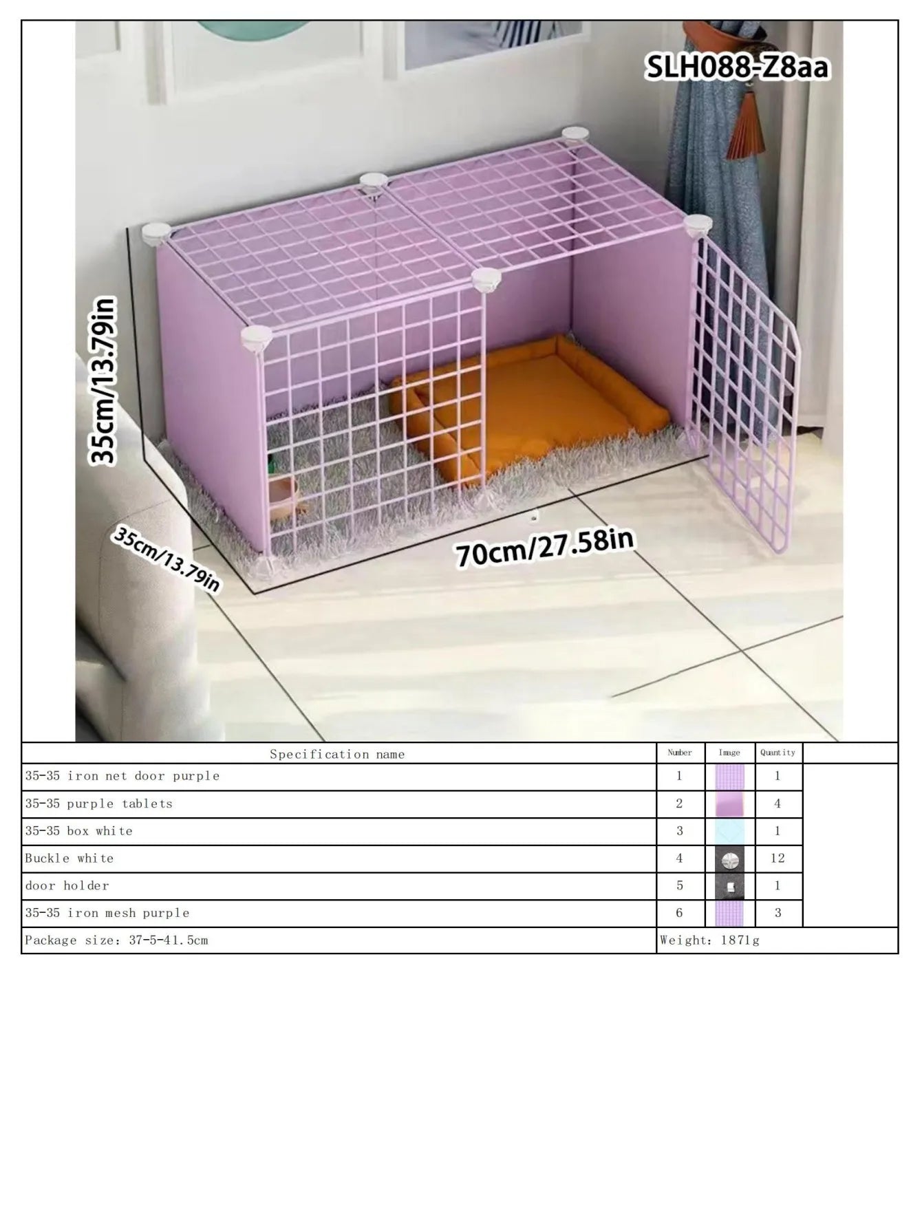 Dog Pet Fence Indoor Isolation Gate Dog Cage Small Dog Iron Guardrail Freely Combinable Cat and Dog Pet Fence - Majestic Pet Kingdom