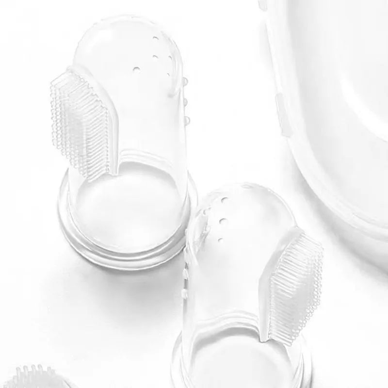 Silicone Soft Pet Finger Cuff Toothbrush | Dog & Cat Teeth Cleaning Tool