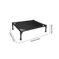 Outdoor Elevated Dog Bed With Foldable Removable Canopy Shade Tent