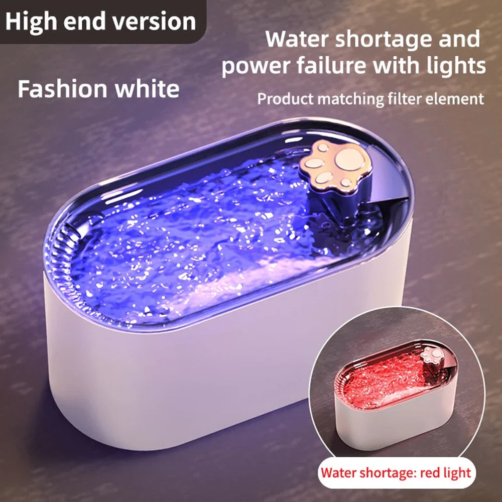 Pets Water Fountain Intelligent Water Dispenser USB Electric Mute Cat Drinker 3L LED Light Ultra-Quiet Pet Automatic Drinker - Majestic Pet Kingdom
