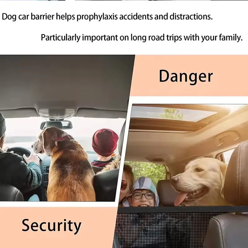 Dog Isolation Net Car Trunk Protective Safety Barrier Mesh Fence - Majestic Pet Kingdom