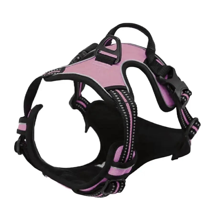 No Pull Dog Harness Front Clip Heavy Duty Reflective Easy Control Handle for Large Dog Walking - Majestic Pet Kingdom