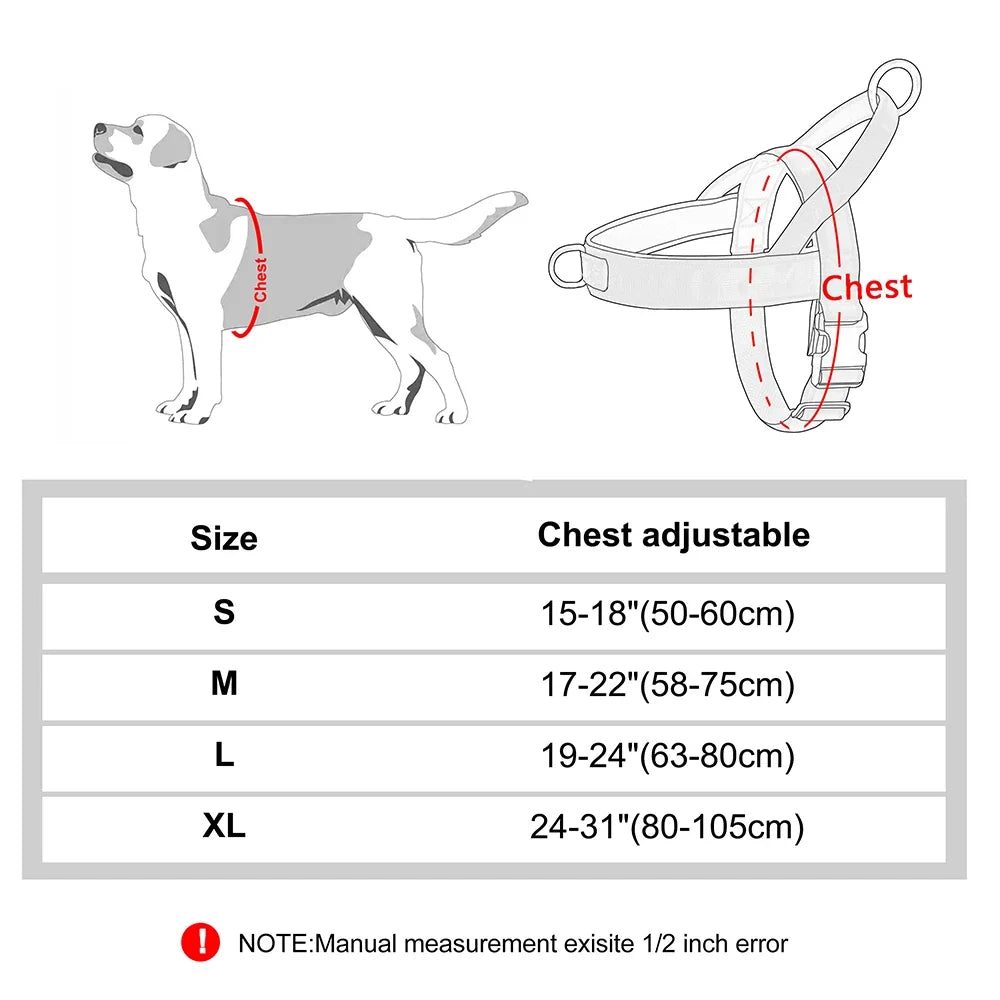 No Pull Dog Harness Military Tactical Dog Harnesses Vest Reflective Pet Training Harnesses Durable For Small Medium Large Dogs - Brown-1 | Purrfect Pet Kingdom