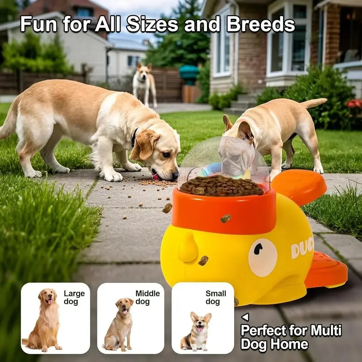 Interactive Cat Dog Toy Automatic Food Treat Dispenser Slow Feeder Puppy Training Game Toy Indoor Boredom Relief Pet Daily Gifts - Majestic Pet Kingdom