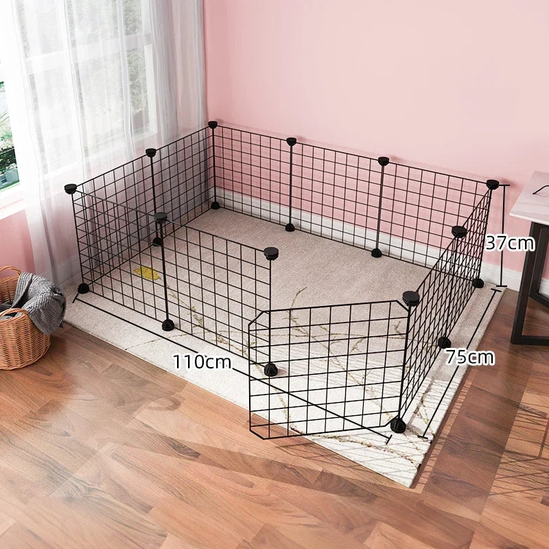 Dog cage Wire mesh fence indoor teddy animal escape barrier - Majestic Pet Kingdom
