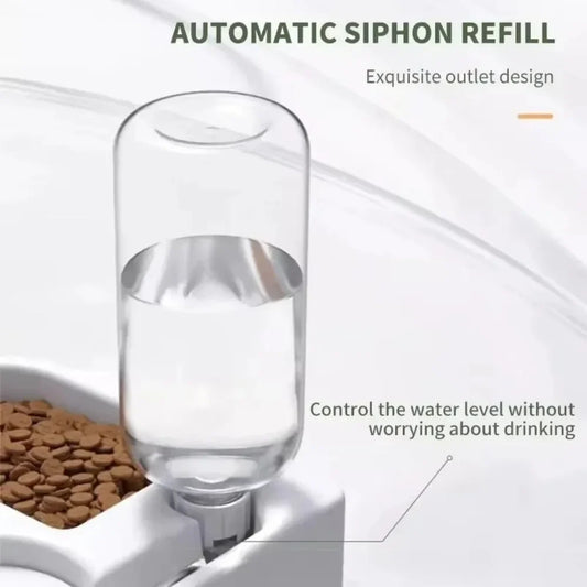Automatic Water Dispenser For Cats Dogs Pets Feeding Bowl Heart-shaped Automatic Drinking Self Refilling Saving Space Dual-use - Majestic Pet Kingdom