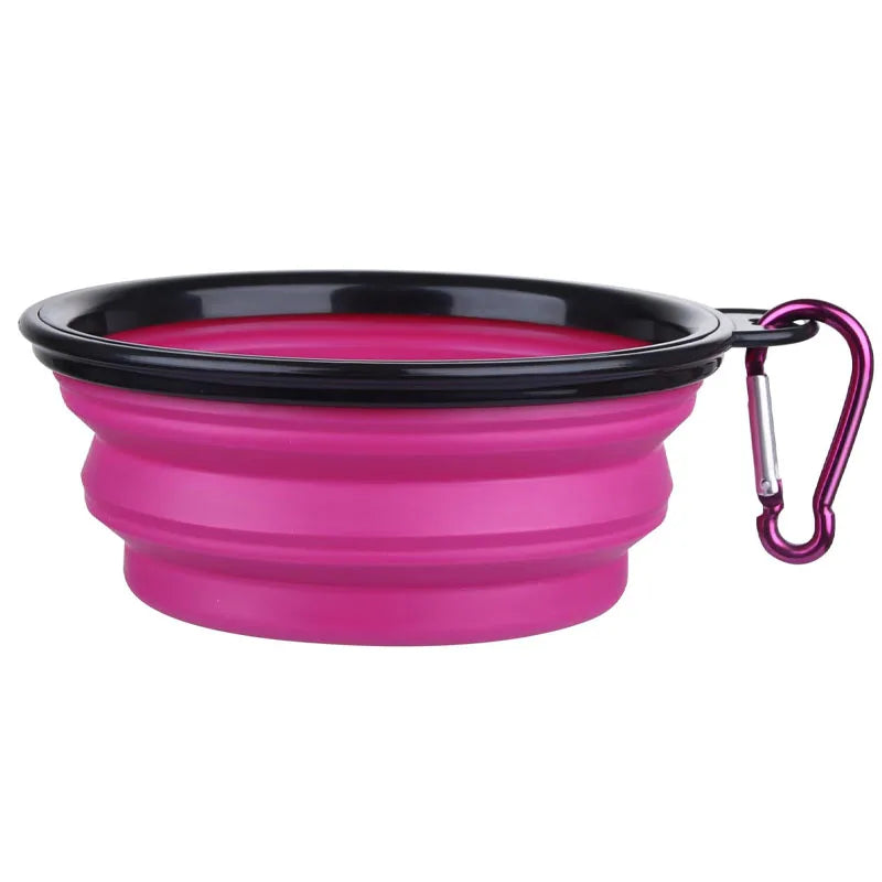 Portable Foldable Dog Bowl | Soft Silicone Travel Bowl for Food and Water