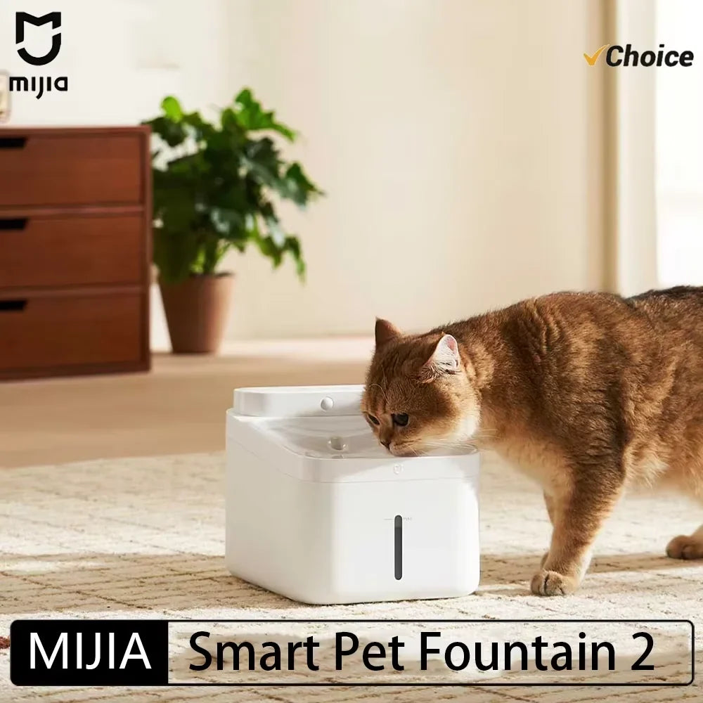 New MiIJIA Smart Pet Drinking Fountain 2 3L Capacity Wireless Water | Majestic Pet Kingdom™