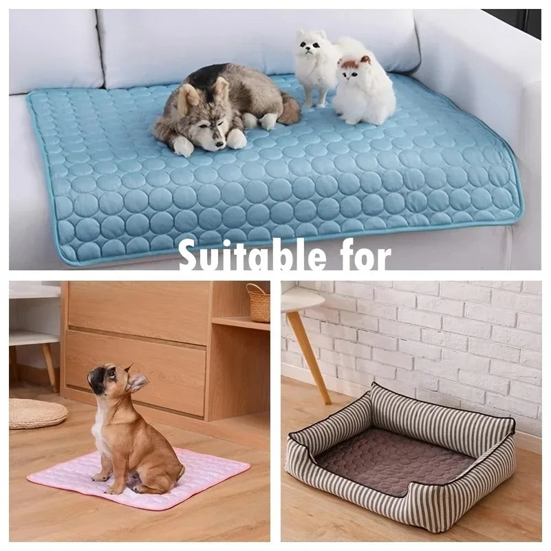 Dog Cooling Mat Outdoor Indoor Extra Large Summer Bed Ice Pad
