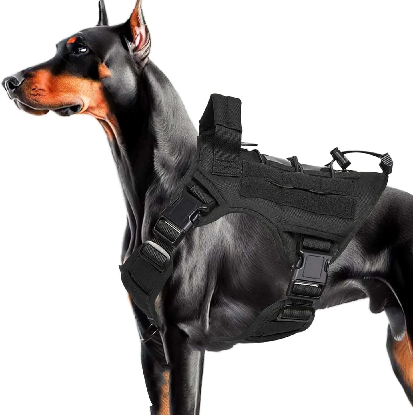 Tactical Dog Collar Adjustable Dog Harness for Medium & Large Breeds | Majestic Pet Kingdom™